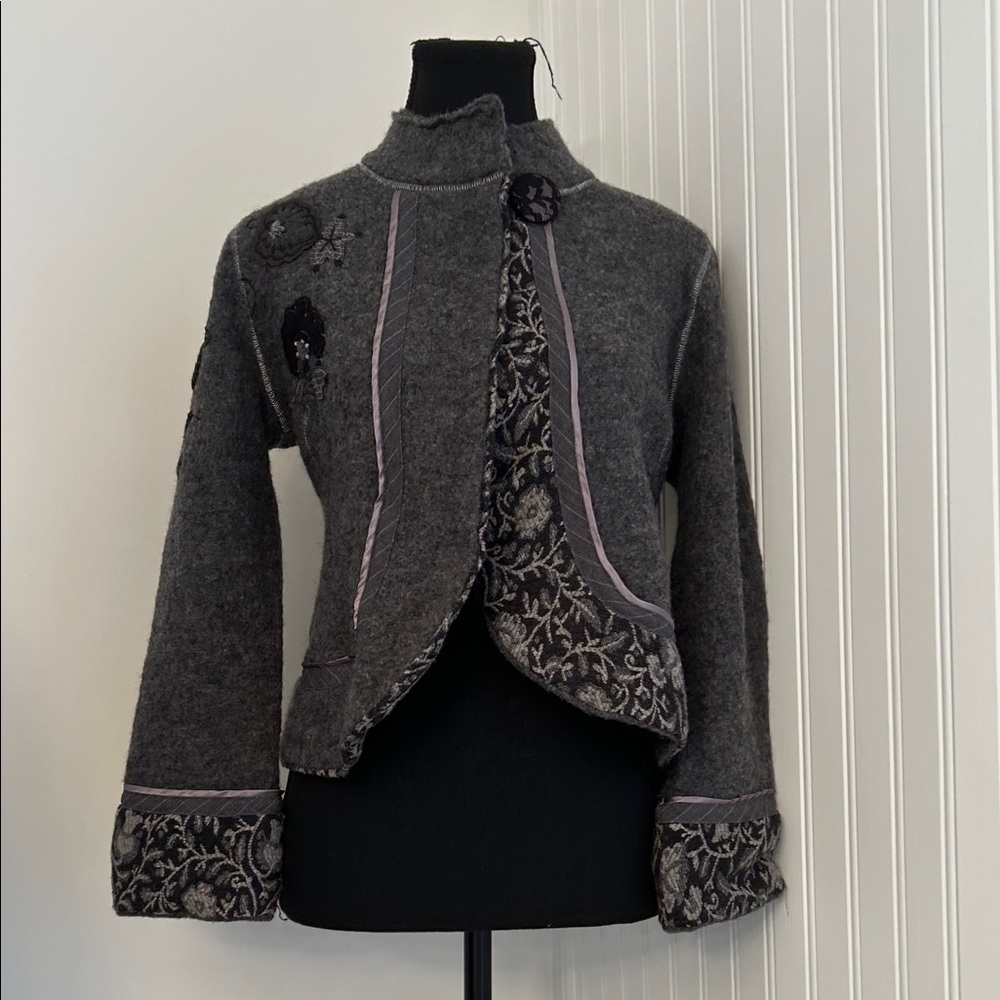 Unique One of a Kind  Gray Women's Jacket